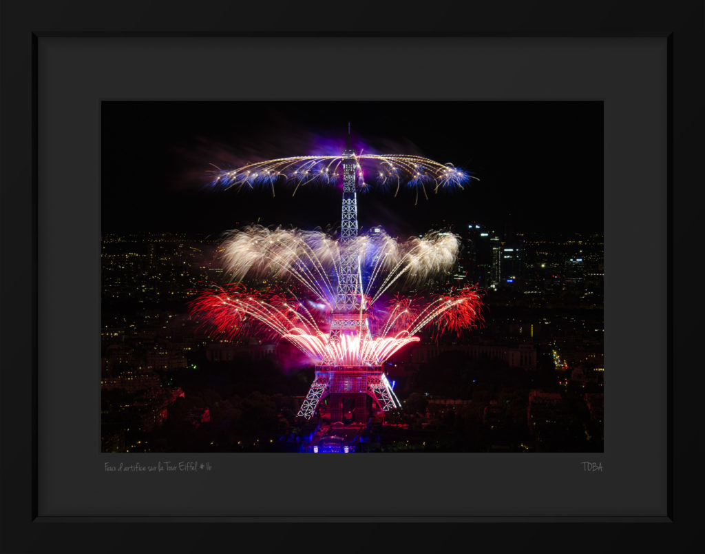 Feux d'artifice sur la Tour Eiffel