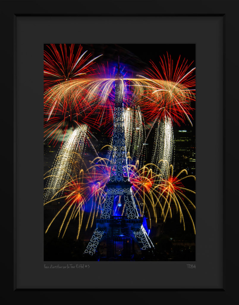 Feux d'artifice sur la Tour Eiffel