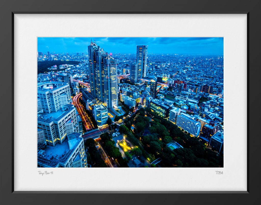 Tokyo la nuit vue d'en haut